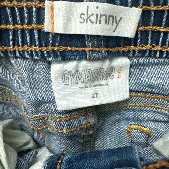 Gymboree Blue Jeans with Pink Star and Moon Embroidery size 2T - Picture 4 of 6